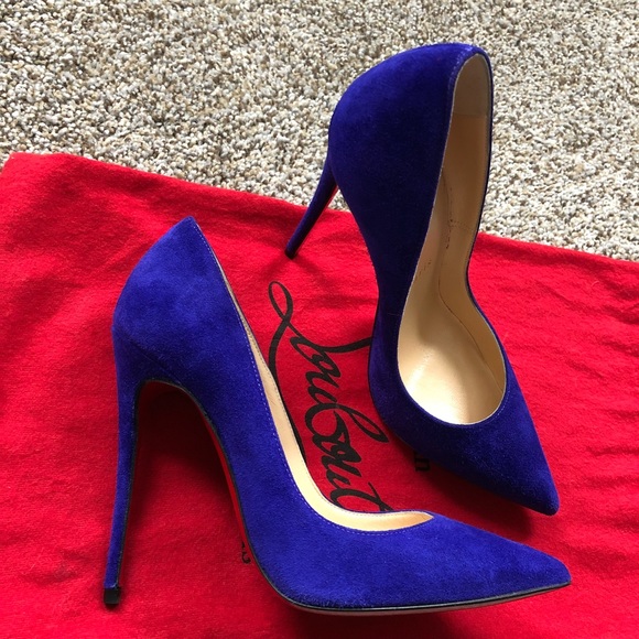Sz 34 4 Louboutin So Kate Purple Pop Suede Pump - Picture 3 of 8